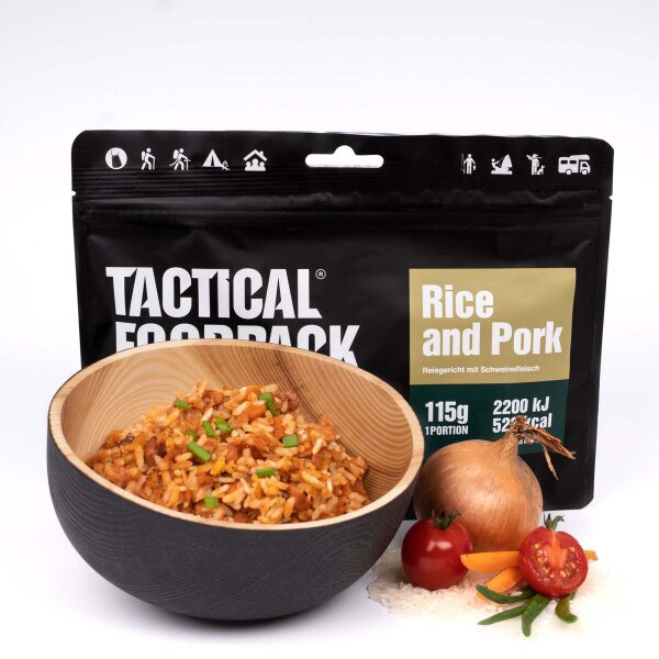 Tactical Foodpack Rice and Pork Hauptgericht
