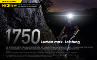 Nitecore HC65 V2 - 1750 Lumen - 3 Lichtquellen Kopflampe