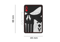 JTG Punisher Ace of Spades Rubber Patch