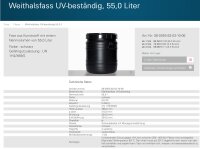 Weithalsfass 55 Liter schwarz