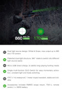 Nextorch T5G V2.0  Hunting Set LED Taschenlampe