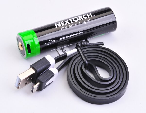 Nextorch 18650 3,6V 3400 mAh USB Li-Ion Akku DC0084C